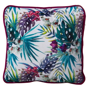Cuscino In Velluto Stampato Con Zip - 45x45cm- 45x45cm