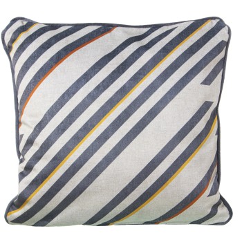 Velvet Pillow With Zip Poker Geo Venecia - 45x45cm- 45x45cm, 100% Poliéster