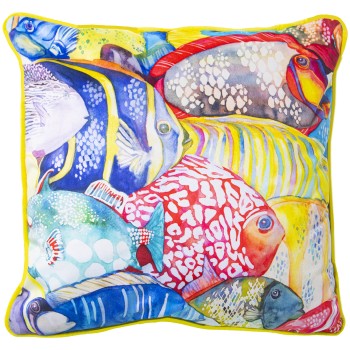 Jacquard Pillow With Zip Caribbean 11 - 45x45cm- 45x45cm, 100% Poliéster
