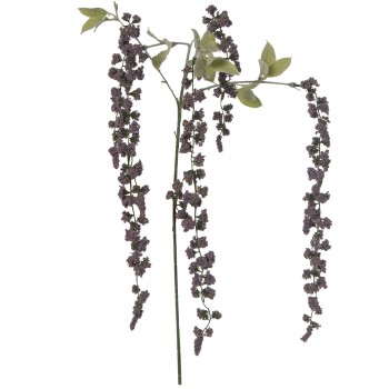 Branches Purple Flowers - 121cm _121cm, Poliéster