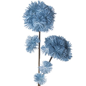 Rama C/flores Azules 100 Cm Goma Eva+papel 100cm