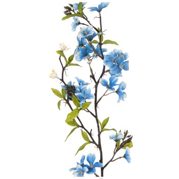 Branches With Blue Flowers - 79cm - Eva Rubber + Paper _79cm