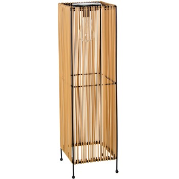Lampada Solare Da Terra Con Lampadina Al Tungsteno En Ferro/pp+pe 19x19x70cm. Tempo Di Funzionam.:6 Ore Dopo Carica Comp