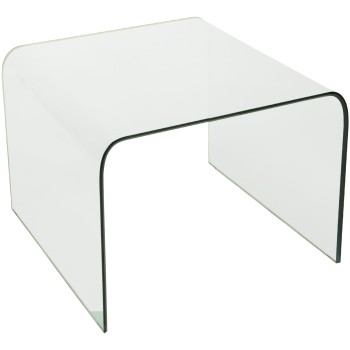 Glass Side Table - 12mm Thickness- _65x65x49cm