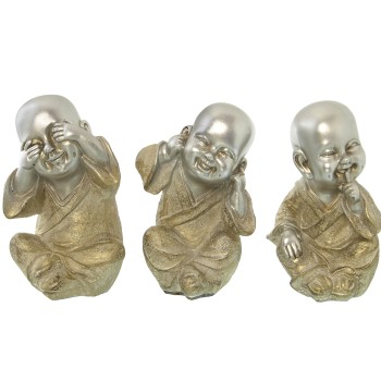 Figura Buda Resina 9x9x15cm Cada Figura
