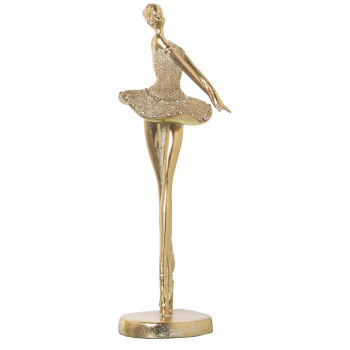 Statuette - Ballerine - Doré- 11x9x30cm