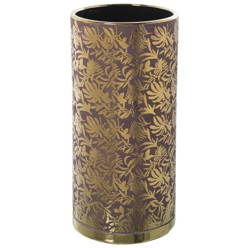 Paragüero Porcelana Rosa/oro Ø22x46cm