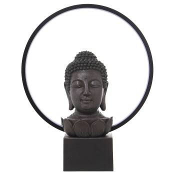 Lámpara Resina Buda Led 30x12x38cm, Cable: 160cm