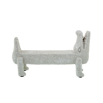 Figura Cerámica Blanca Cocodrilo 20x6x12cm