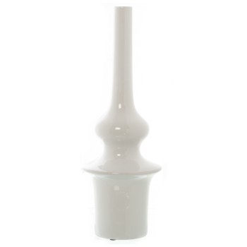 White Ceramic Vase - 54cm- Ø19x54cm