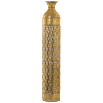 Jarrón Metal Dorado Ø17x89cm