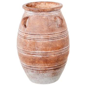 Jarrón Cerámica Natural/blanco Ø37x56cm