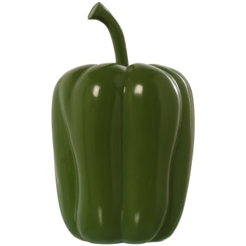 Figura Pimiento Verde Cerámica 40cm Ø23x40cm