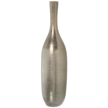 Silver Ceramic Vase - 80cm- Ø20x80cm