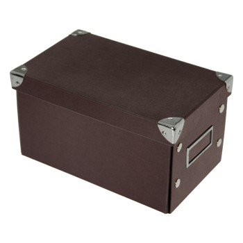 Boîtes En Carton Pliable - Marron _26x16x14cm
