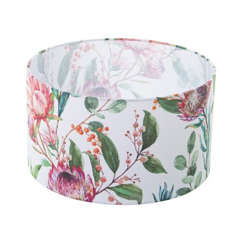 Stamped Cylinder Lamp Shade- Ø35x20cm, Para Bombilla E-27
