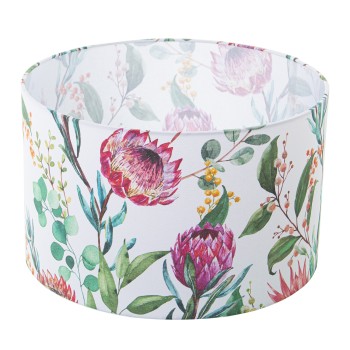 Stamped Cylinder Lamp Shade- Ø40x25cm, Para Bombilla E-27