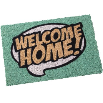 Felpudo Fibra De Coco 40x60cm-welcome Home- Colores 40x60x2cm