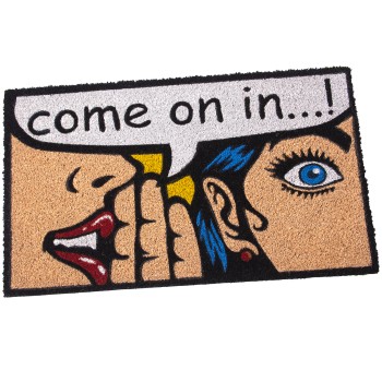 Paillasson En Fibre De Coco Come On In.! - Coloré- _45x75x2cm