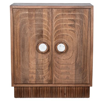 Mueble Entrada Madera Mango 2 Puertas 91x43x106cm