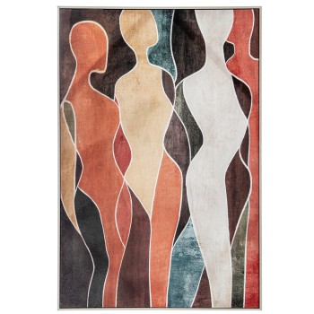 Cuadro Lienzo Impreso Figuras 80x120cm Marco Ps 80x4x120cm