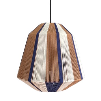 Lámpara Techo Cuerda C/armazón Hierro, 1xe27 Max.60w No Incl Ø40x39cm