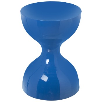 Taburete Metal Esmaltado Azul Ø29x41cm