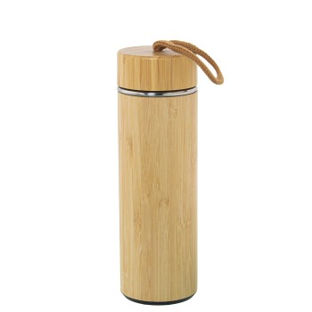 Termo Madera Bambú/acero Inox. 350ml Ø7x22cm