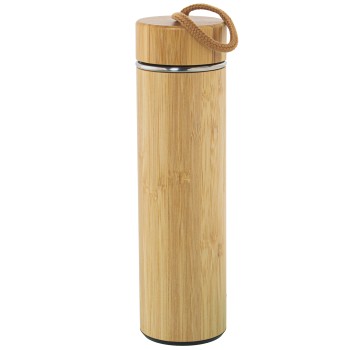 Termo Madera Bambú/acero Inox. 550ml Ø7x25cm
