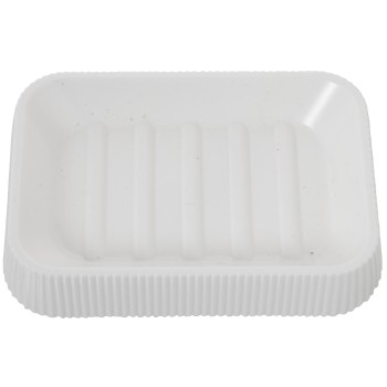 Jabonera Acrilica Blanco 13x9x2,5cm