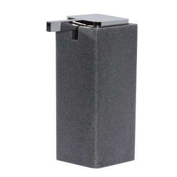 Dosificador Baño Acrílico Gris 7x7x16,5cm