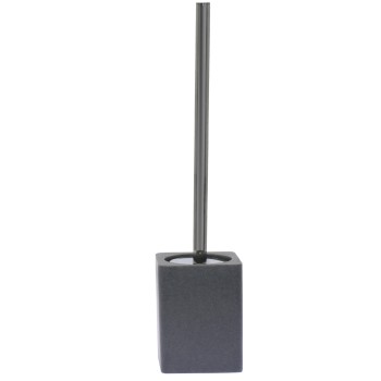 Escobillero Baño Acrílicico Gris 9x9x40cm