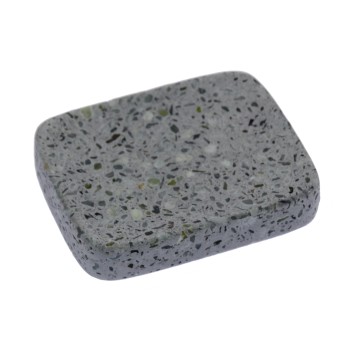 Portasapone In Acrilico - Grigio Con Macchie- _11x8,5x2cm