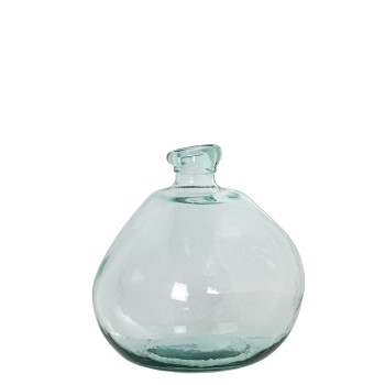 Transparent Recycled Glass Vase_ø32x32cm 11500cc