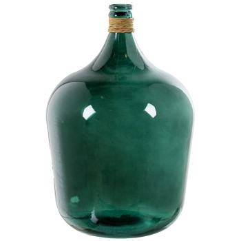 Jarrón Vidrio Reciclado 55cm Azul C/enea Ø37x55cm, 34l