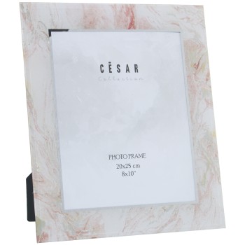 Marble And Golden Glass Photo Frame - 20x25cm- Ext:28x33cm