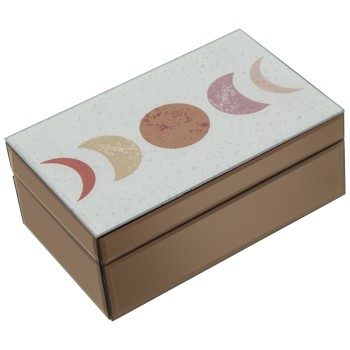 Caixa De Jóias Em Vidro_21x13x8,5cm