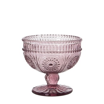 Copa Helado Cristal Rosa Ø10,5x10cm, Apto Lavavajillas