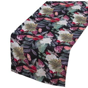 Camino De Mesa Terciopelo Estampado 33x180 Cm