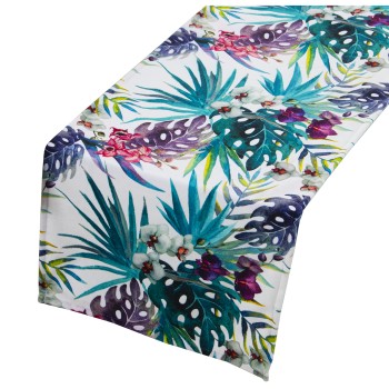 Camino De Mesa Terciopelo Estampado 33x180 Cm