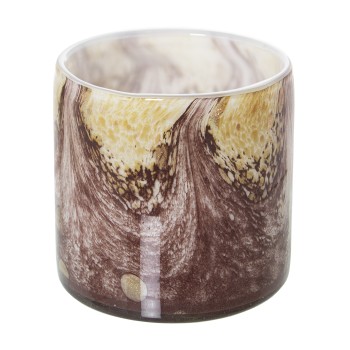 Portavelas Cristal Arena Ø10x10cm