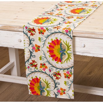 Camino De Mesa Rectangular 33x180cm Terciopelo 33x180cm