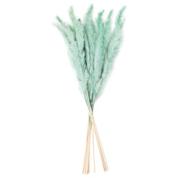 Ramo Flores Envuelto En Papel Azul 50cm