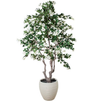Pianta Artificiale Bouganville Bianca 220 Cm