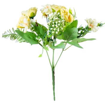 Bouquet De Flores Amarelas 27cm