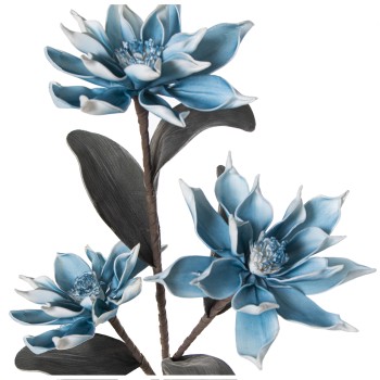 Rama C/3 Flores Azules 103cmgoma Eva+papel 103cm