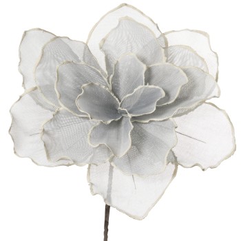 Flor Artificial 100 Cm Plata,poliester+eva+papel Ø40x100cm