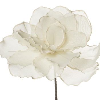 Flor Artificial 100 Cm Blanco, Poliester+eva+papel Ø40x100cm, Material:arpillera