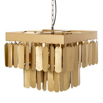 Lámpara Techo Hierro Dorado, 1xe27 Max.25w No Incluida 40x40x34cm, Cable: 100cm