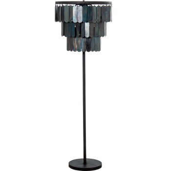 Lámpara Pie Láminas De Hierro +39432 1xe27 Max.25w No Inclui 50x50x150cm